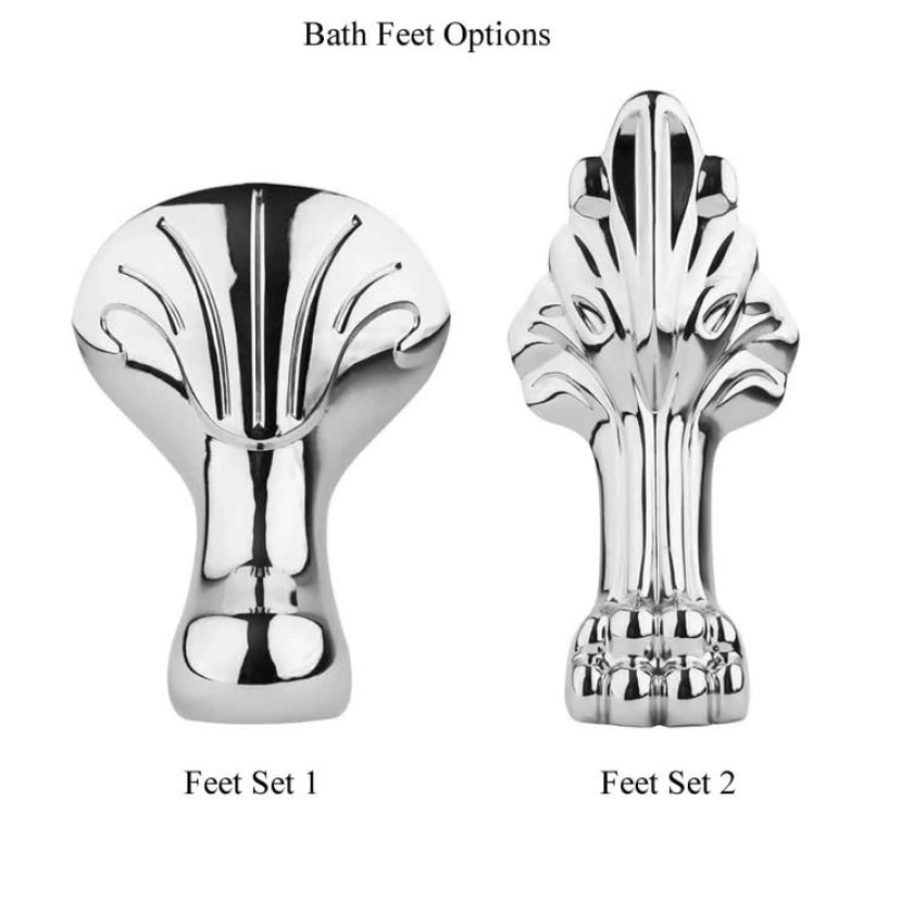 BC Designs Elmstead Double Ended Roll Top Freestanding Bath - All Sizes