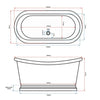 BC Designs Tin Freestanding Boat Bath All Sizes