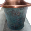 Coppersmith Creations Copper Blue Green Patina Freestanding Bath