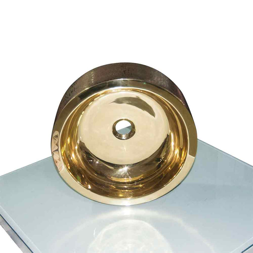 Brass Sink Pattern Exterior Double Wall Design