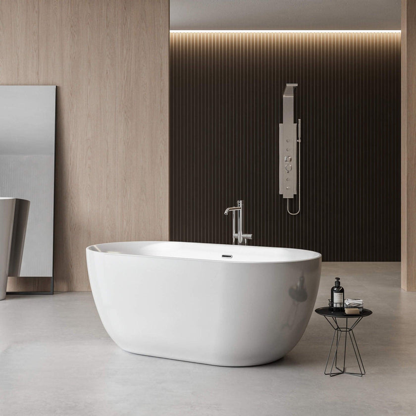 Charlotte Edwards Mayfair Gloss White Freestanding Bath - bathlux.co.uk