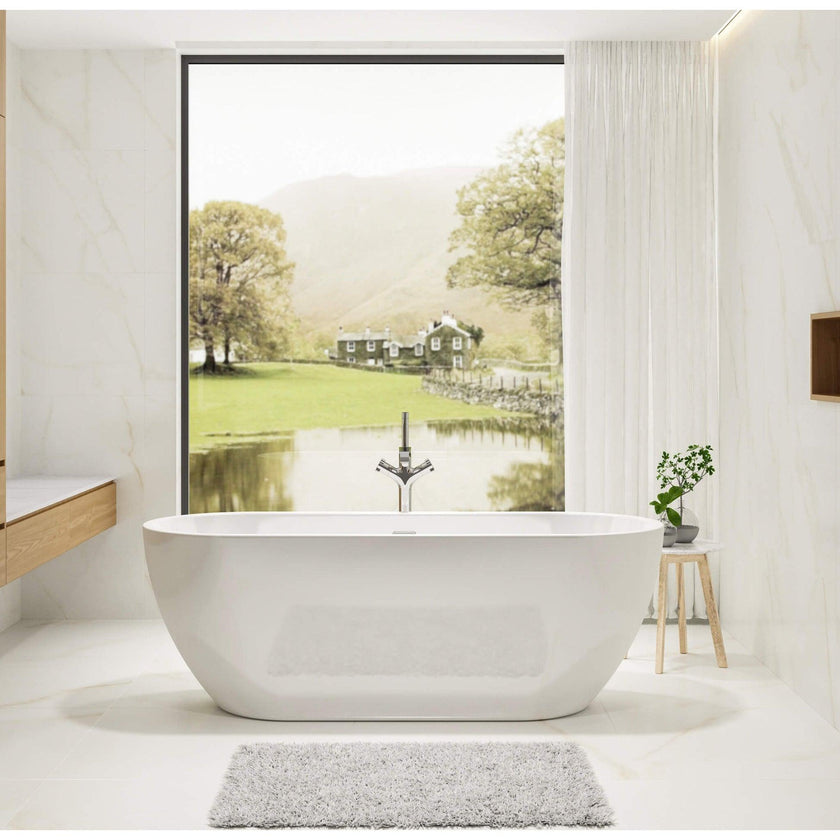 Charlotte Edwards Belgravia Gloss White Freestanding Bath - bathlux.co.uk