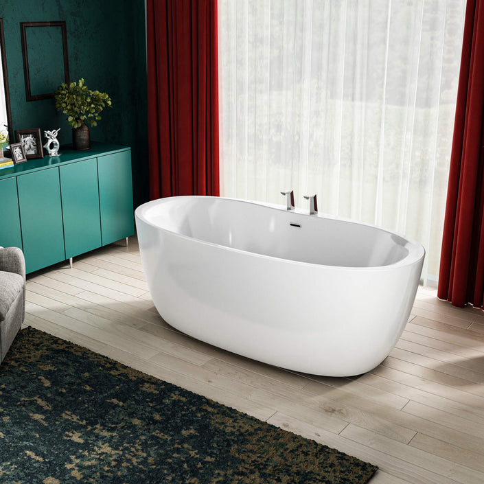 Charlotte Edwards Callisto Gloss White Freestanding Bath