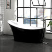 Charlotte Edwards Portobello Gloss Black Freestanding Bath - bathlux.co.uk