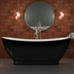 Charlotte Edwards Richmond Gloss Black Freestanding Bath - bathlux.co.uk