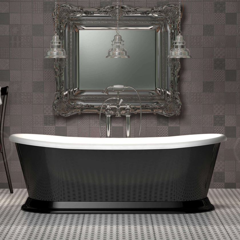 Charlotte Edwards Rosemary Gloss Black Freestanding Bath