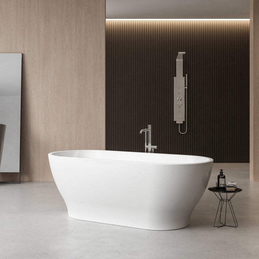 Charlotte Edwards Elara Gloss White Freestanding Bath - bathlux.co.uk