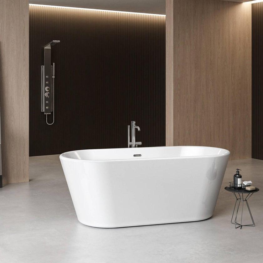 Charlotte Edwards Grosvenor Gloss White Freestanding Bath - bathlux.co.uk