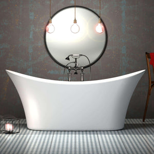 Charlotte Edwards Harrow Gloss White Freestanding Bath - bathlux.co.uk