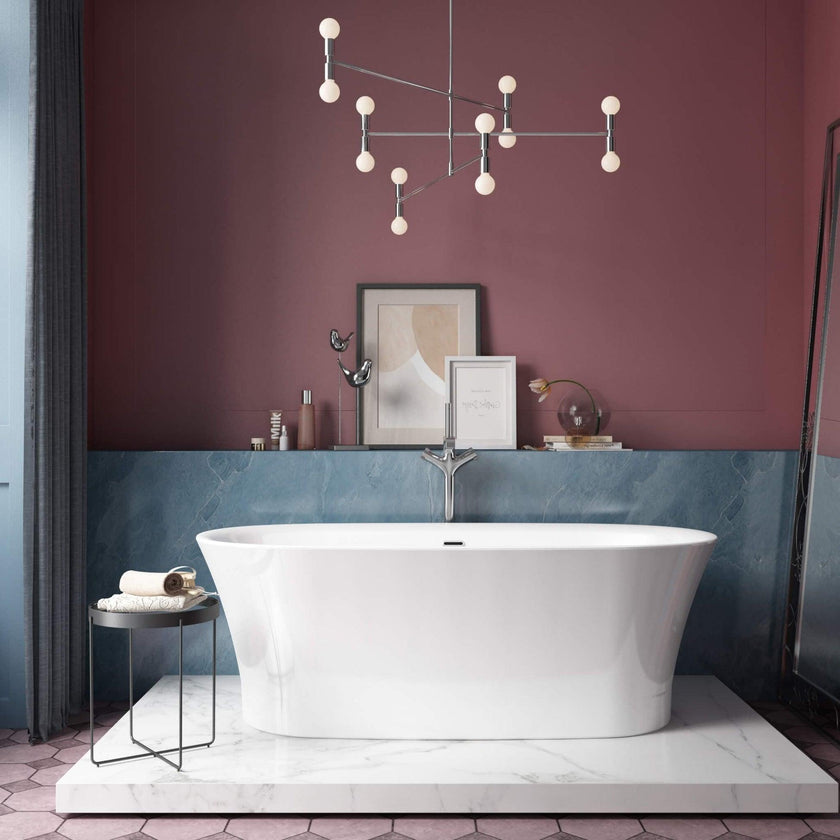 Charlotte Edwards Luna Gloss White Freestanding Bath - bathlux.co.uk