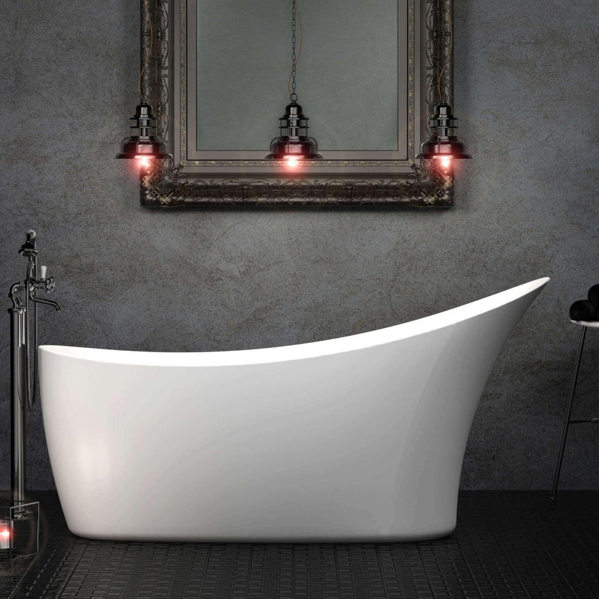 Charlotte Edwards Portobello Gloss White Freestanding Bath - bathlux.co.uk