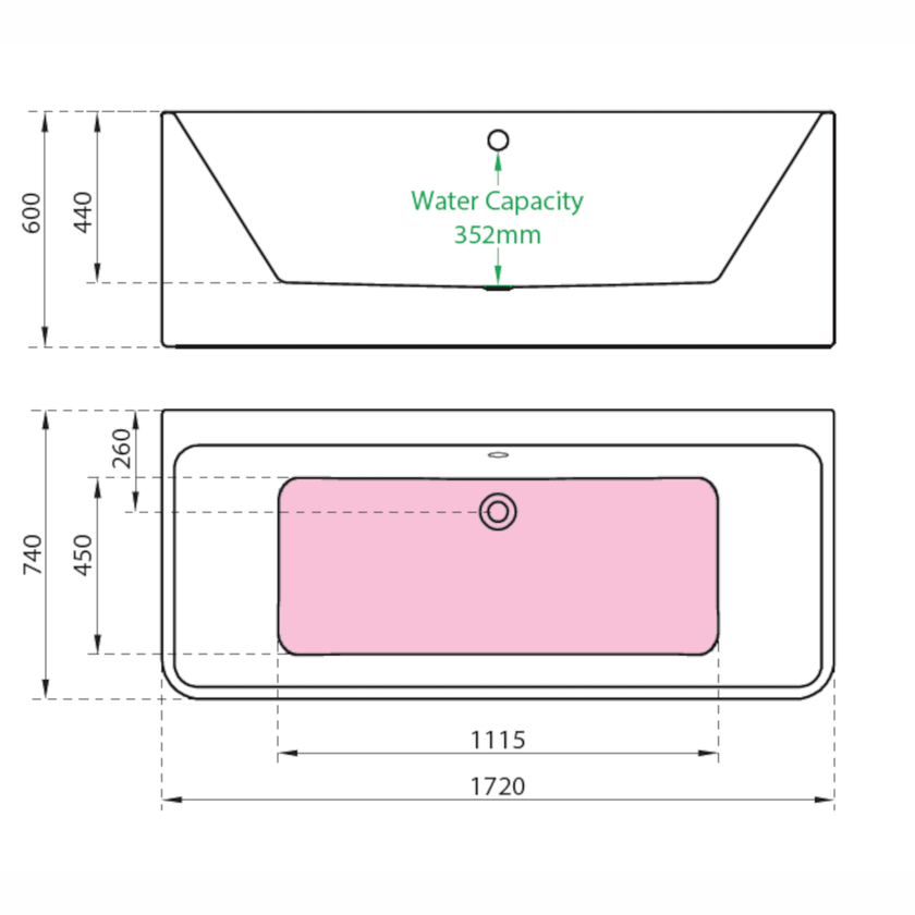 Charlotte Edwards Stratford Gloss White Freestanding Bath - bathlux.co.uk