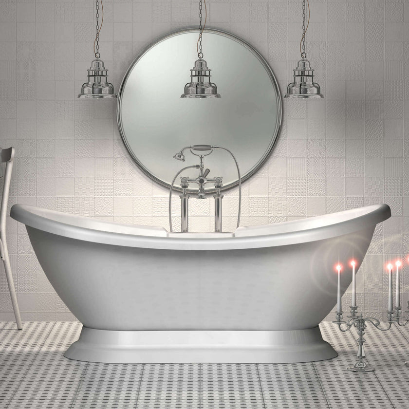 Charlotte Edwards Trafalgar Gloss White Freestanding Bath
