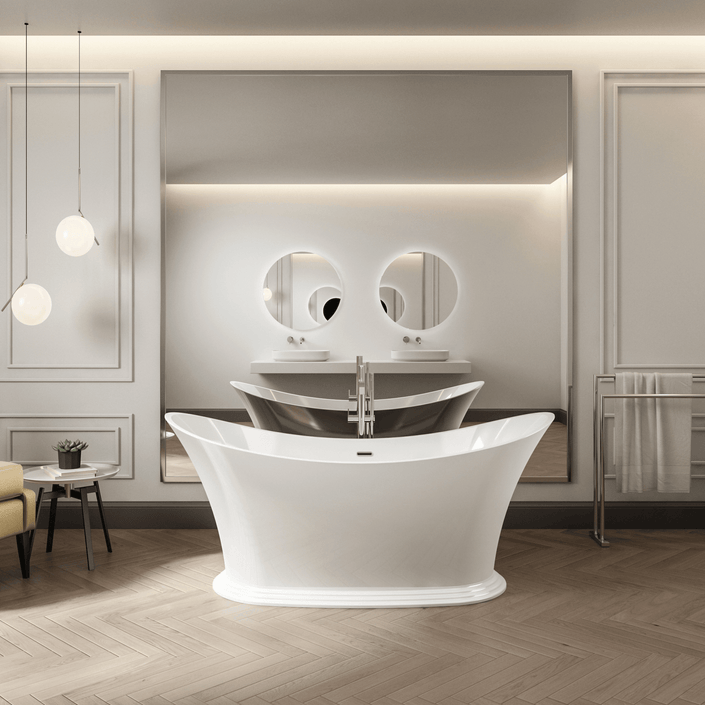 Charlotte Edwards Caliban Gloss White Freestanding Bath
