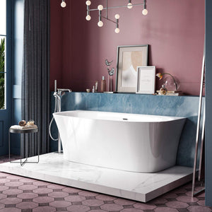 Charlotte Edwards Carme Gloss White Freestanding Bath - bathlux.co.uk