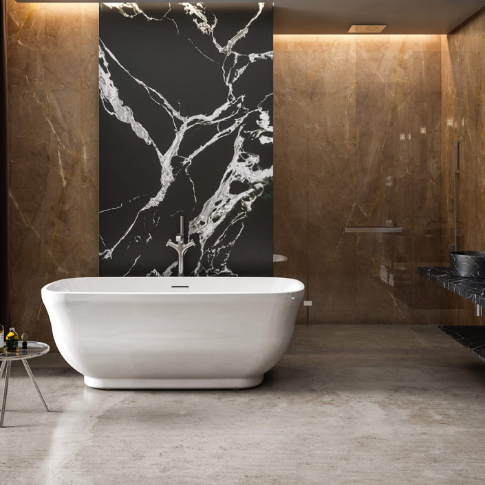 Charlotte Edwards Cyllene Gloss White Freestanding Bath