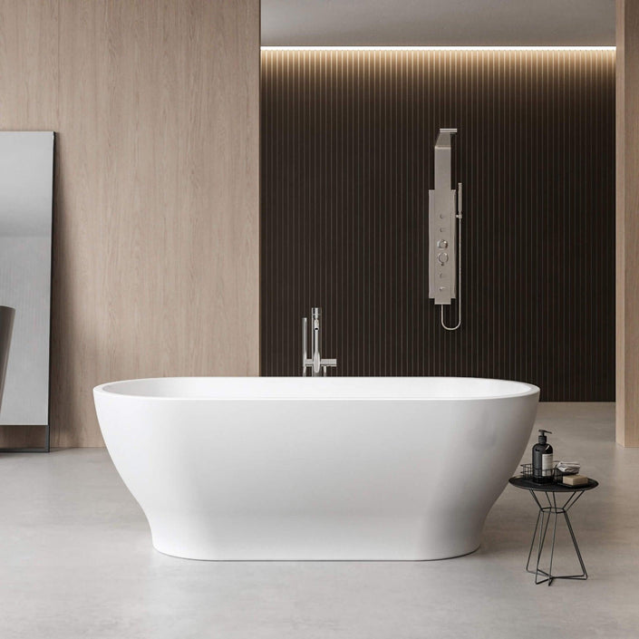 Charlotte Edwards Elara Gloss White Freestanding Bath - bathlux.co.uk