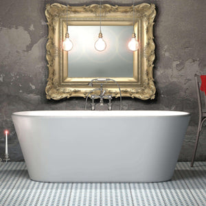 Charlotte Edwards Grosvenor Gloss White Freestanding Bath - bathlux.co.uk