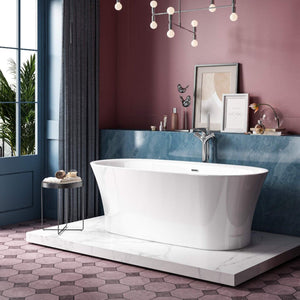 Charlotte Edwards Luna Gloss White Freestanding Bath - bathlux.co.uk