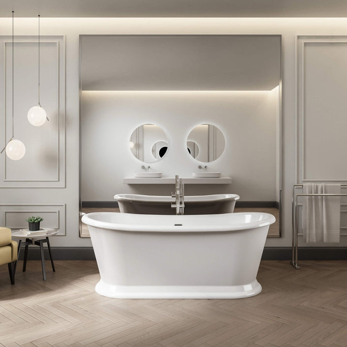 Charlotte Edwards Rosemary Gloss White Freestanding Bath