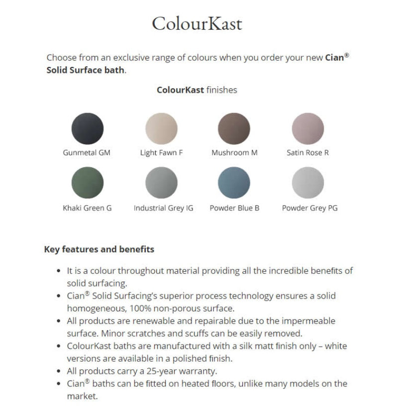 BC Designs Kurv Cian Countertop Basin