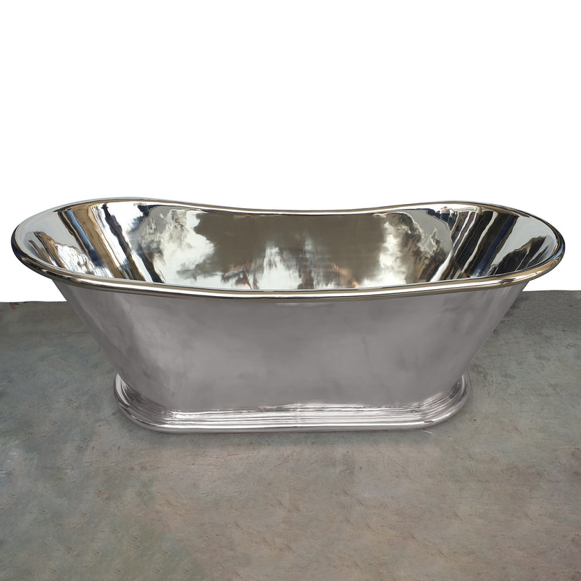Coppersmith Creations Copper Nickel Finish Freestanding Bath
