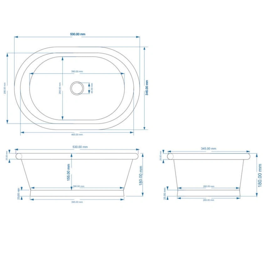 BC Designs Copper Countertop Basin