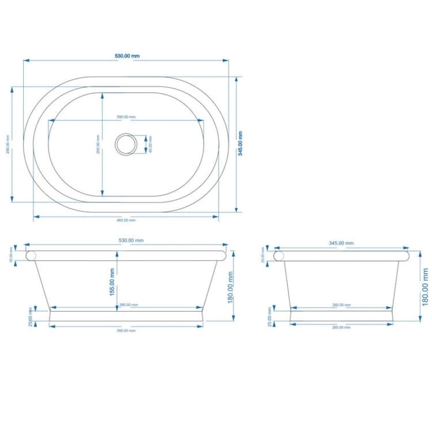 BC Designs Copper Countertop Basin