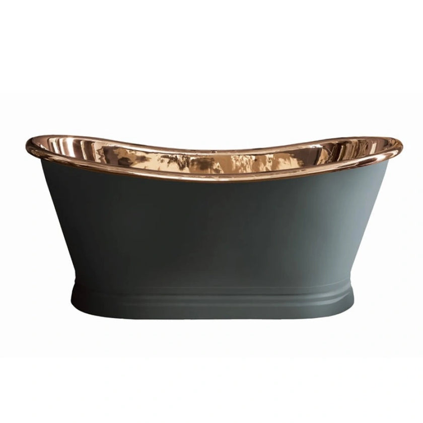 BC Designs Polished Copper Freestanding Boat Bath All Sizes