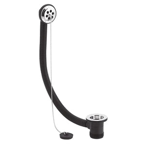 Nuie Chrome Bath Waste & Overflow with Poly Plug & Ball Chain