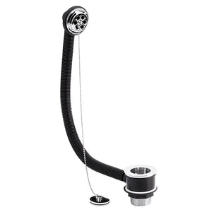 Nuie Chrome Bath Combined Waste & Overflow with Plug & Ball Chain