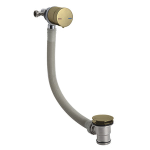 Nuie Single Lever Freeflow Brushed Brass Bath Filler - E801