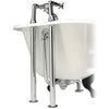 Hudson Reed Luxury Roll Top Bath Pack - Chrome