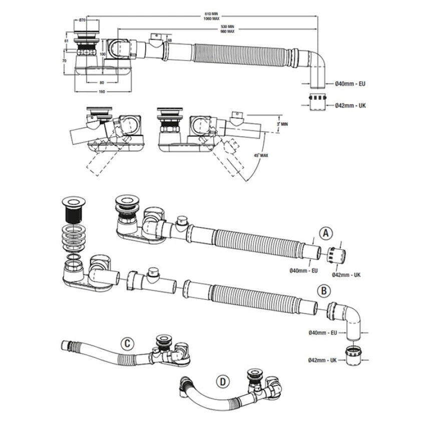 Victoria + Albert Kit 40 Bath Waste