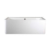 BC Designs Murali 1720mm Back To Wall Freestanding Bath