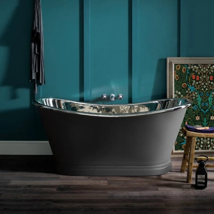 BC Designs Nickel Freestanding Boat Bath All Sizes