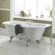 Old London Kenton 1690 x 745 'D' Shaped Back To Wall Freestanding Bath