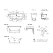 Victoria & Albert Richmond Clawfoot Freestanding Quarrycast Bath