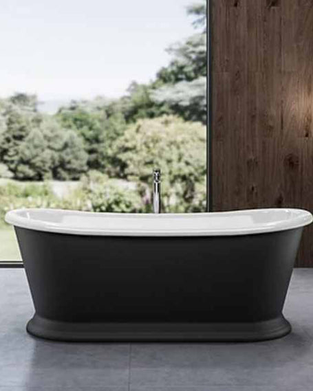 Double ended boat bath, Matt black boat bath, Bayswater boat bath, Plummett grey boat bath, Gloss white boat bath, Stiffkey blue boat bath, Slipper boat bath, Clawfoot single end freestanding bath, Clawfoot double ended freestanding bath, White clawfoot freestanding shower bath, Clawfoot back to wall freestanding bath, Contemporary boat bath, Freestanding bath sale, Luxury boat baths, Designer boat baths