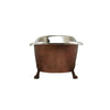 Coppersmith Smooth Copper Nickel Clawfoot Freestanding Bath