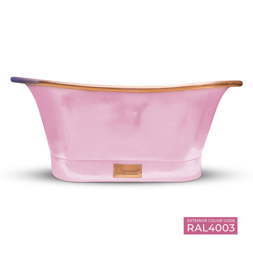 Coppersmith Creations Copper Pink Freestanding Bath