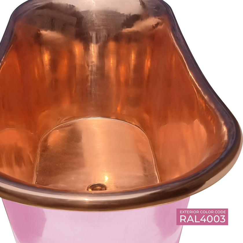 Coppersmith Creations Copper Pink Freestanding Bath
