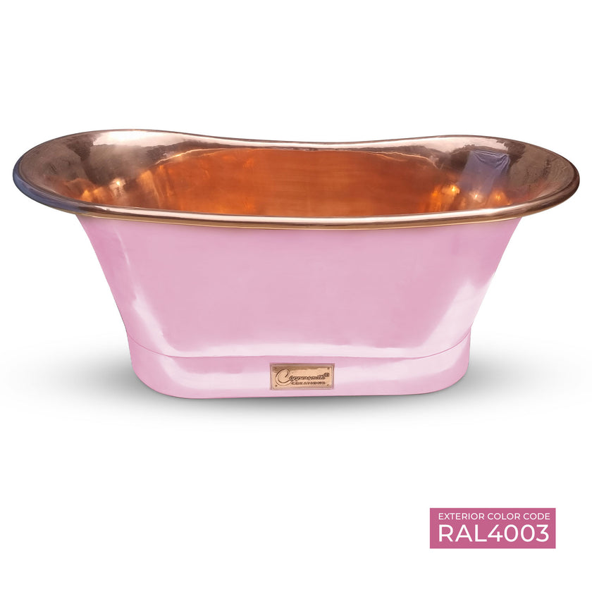 Coppersmith Creations Copper Pink Freestanding Bath