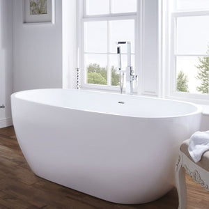 Aqua Summit Gloss White Double Ended Freestanding Bath All Sizes