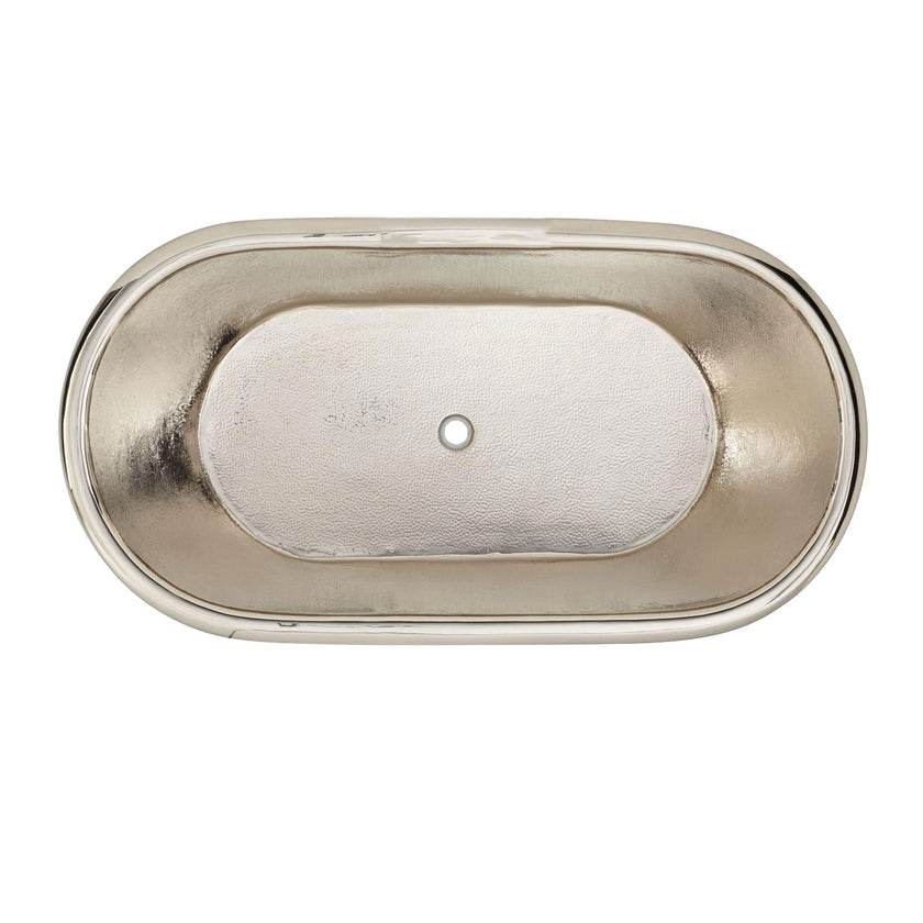 Coppersmith Copper Pedestal Tub Nickel Freestanding Bath