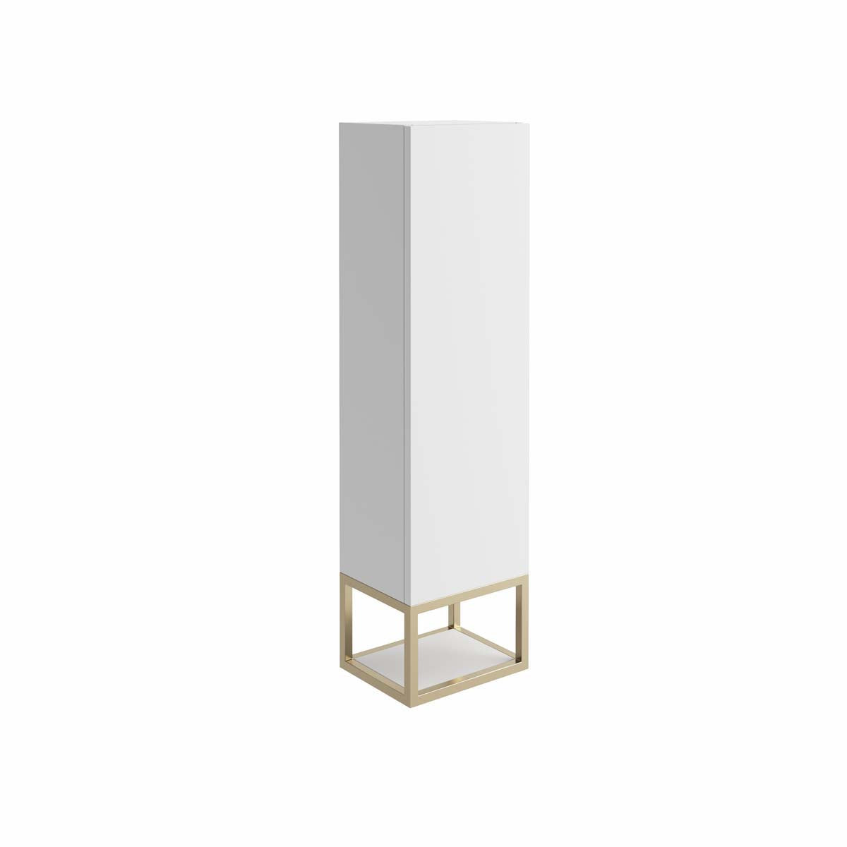 Ambience Brushed Brass Frame with White Shelf