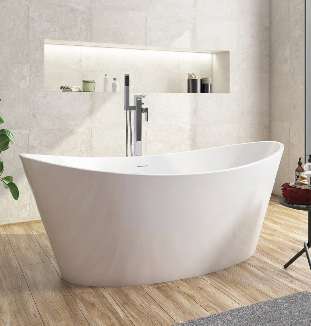 Aruba Bath In Acrylic White