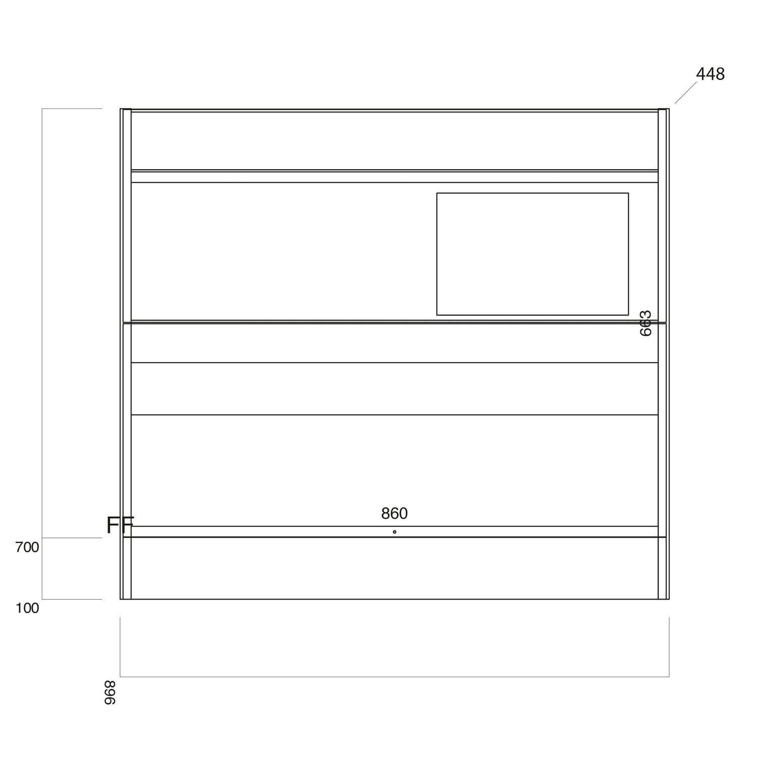 Bella 900 Floor Cabinet