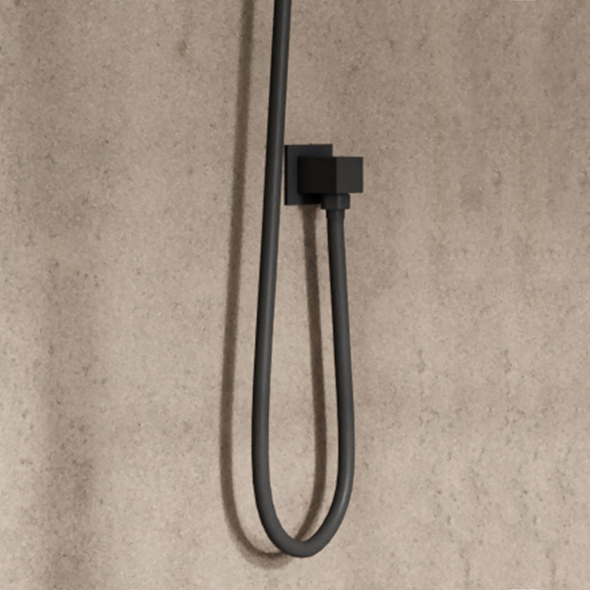 Black Square Outlet Elbow