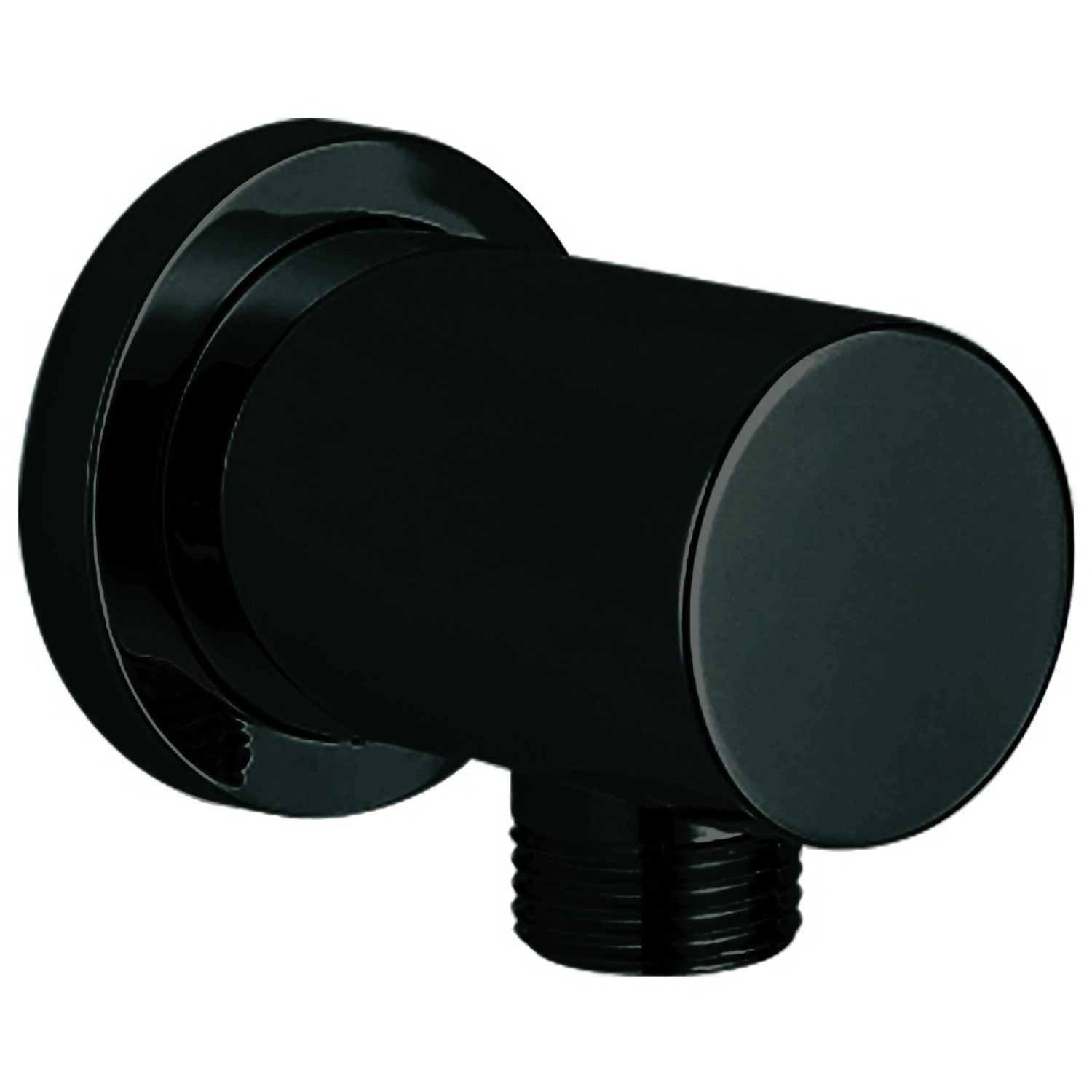 Round Matte Black Outlet Elbow